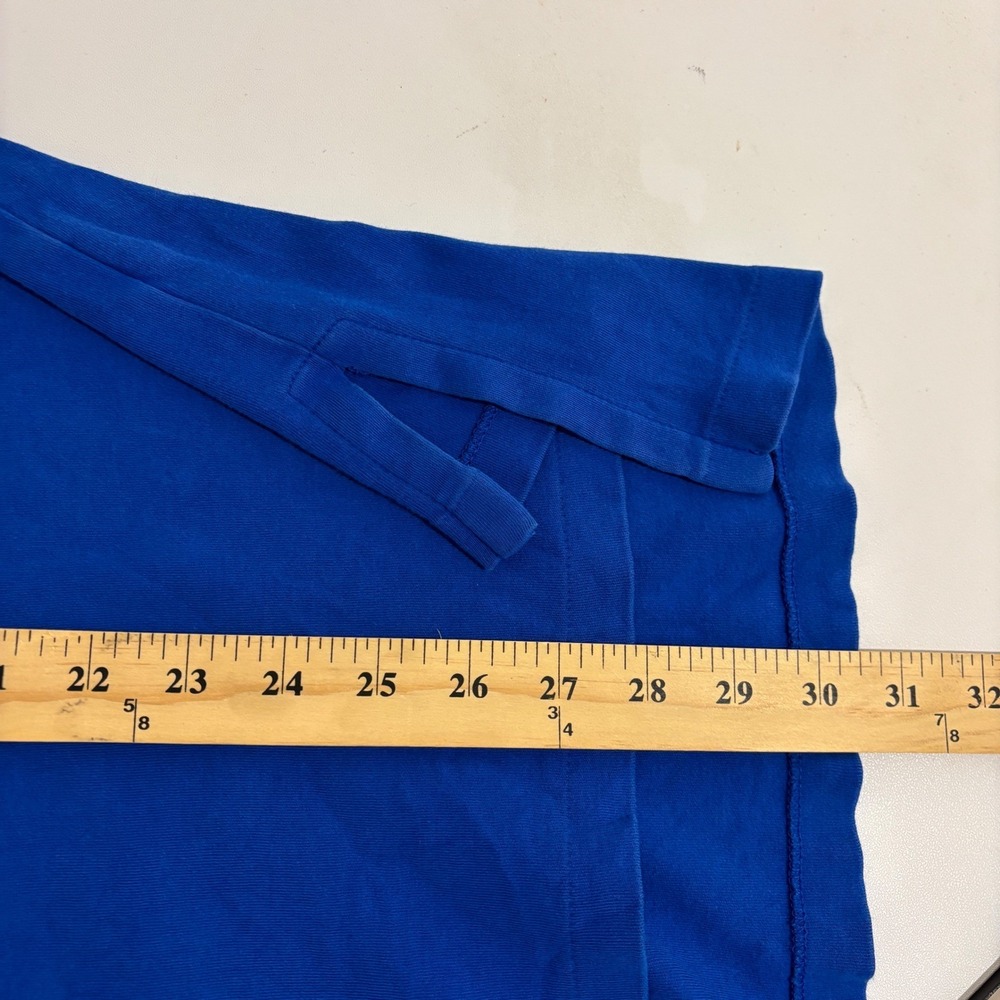 Polo Ralph Lauren Polo Shirt Mens L Blue Short Sleeve Orange Pony Logo Preppy - Picture 7 of 8